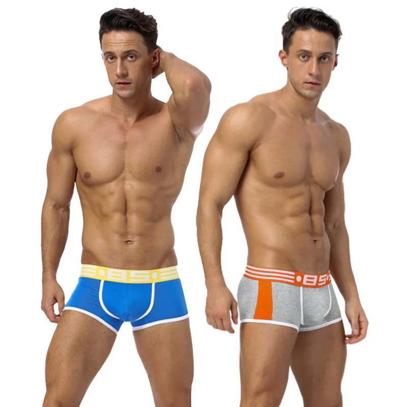 Дышащие Боксеры дышащее Мужское нижнее белье раздельная Мошонка с пулями