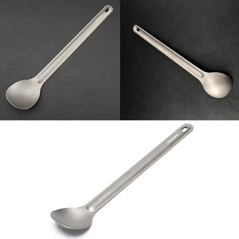 1 шт. прочный и легко носить с собой Титан ложка Кемпинг Ложки Посуда вилка