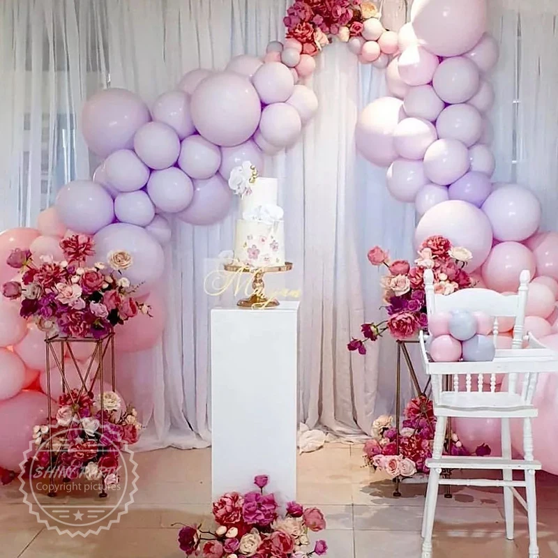 

5/10/18/36inch Purple Round Balloons Wedding Birthday Party Arch Decoration Supplies Baby Shower Kids Inflatable Helium Balloon