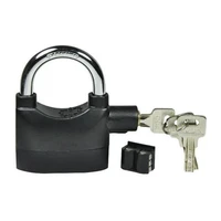 bicycle accessories with alarm pad lock bike motorcycle safety waterproof aluminum alloy siren anti theft alarm lock