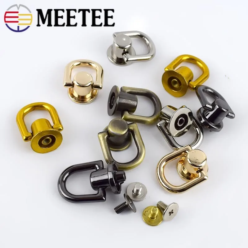 10 шт. d-образная сумка с ручками цепной крюк боковой зажим винт для ногтей