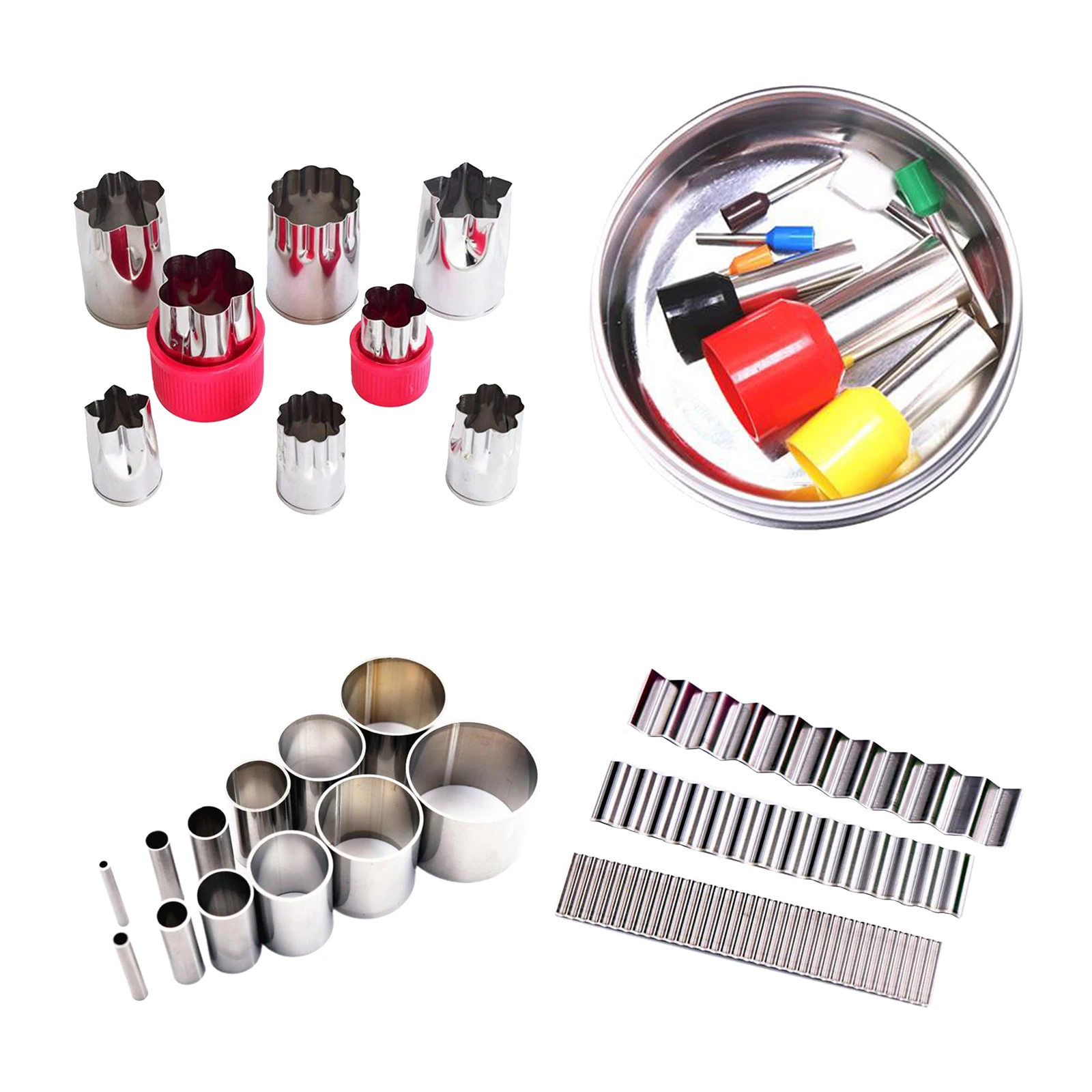 

Stainless Steel Round Flower Wave Polymer Clay Cutter Molds Pottery Ceramic Cutting Mould Diy Baking Tools for Cookie Biscuit