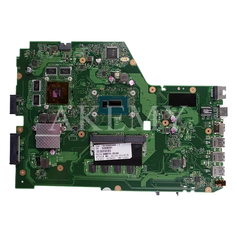 X751LX материнская плата для For Asus X751L K751L X751LK ноутбука GTX 950M|Материнские платы