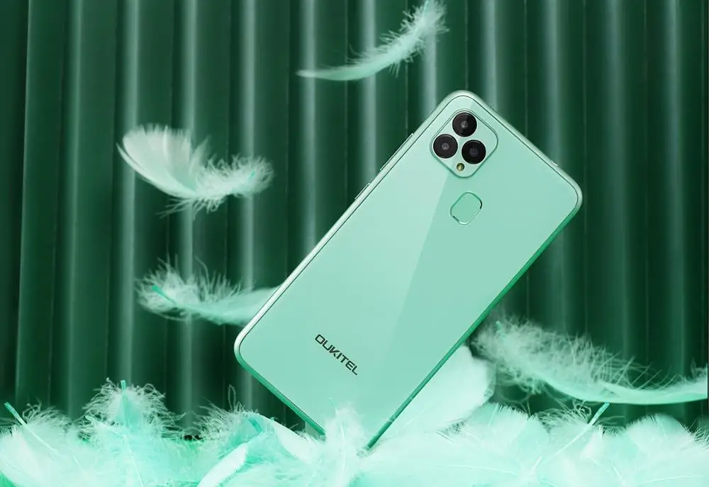 Новейший Смартфон OUKITEL C22 с тройной камерой 2.5D стеклянный задний мобильный
