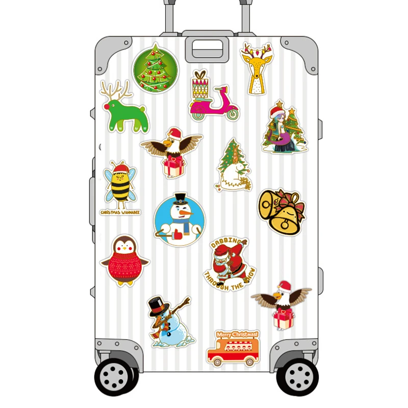 52 шт. Рождественский подарок забавная Наклейка ПВХ водонепроницаемый