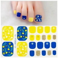 toenail polish stickers strips solid color adhesive manicure wraps decals tips self adhesive nail polish wraps