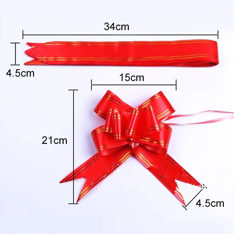 

10pcs/lot Lace Bows Christmas Gift Wrapping Ribbon Festival Party Wedding Decoration Bows DIY Handicrafts Wrapping Tape