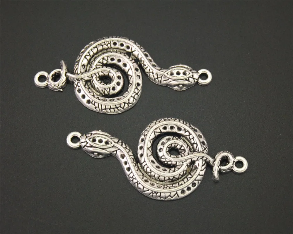 5 шт. подвеска серебряного цвета в виде змеи-кобры | Украшения и аксессуары