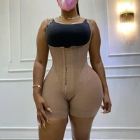 new2021 womens corset bodyshaper high compression garment abdomen control double waist trainer open bust skims fajas