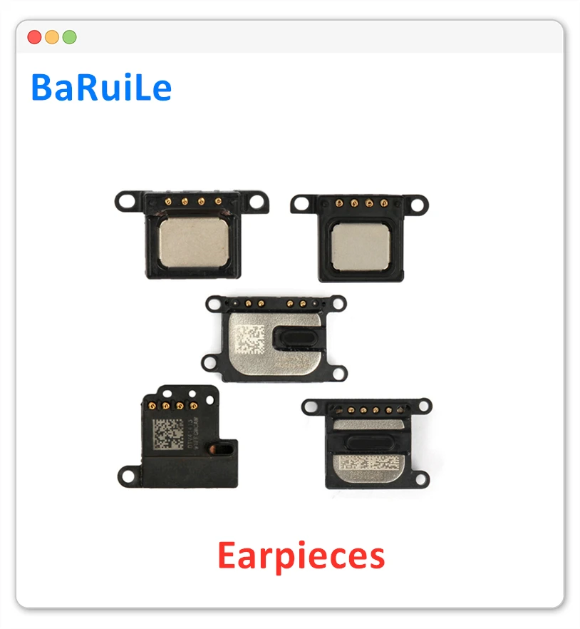 10 шт. гарнитура BaRuiLe для iphone 5s 6 6S 6Plus 7P 8 Plus гибкий кабель наушников запасные