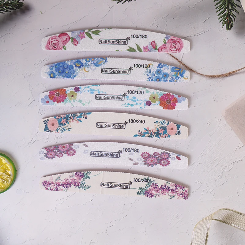 

6Pcs/set Washable Nail Files Grit Double Sided Sanding Buffer Manicure Care Tool