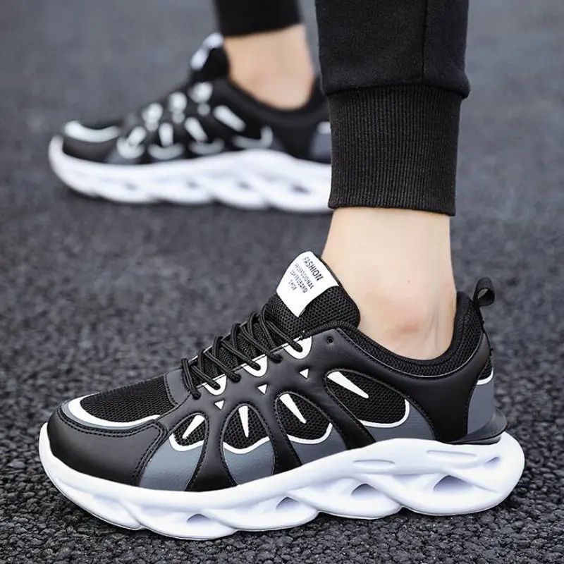 Кроссовки мужские повседневные дышащие на шнуровке летняя обувь |