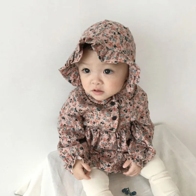 Spring Baby Bodysuits Infant Flower Outwear In Of 2021 Conjoined Pure Cotton Clothes Crawling Girl | Детская одежда и обувь