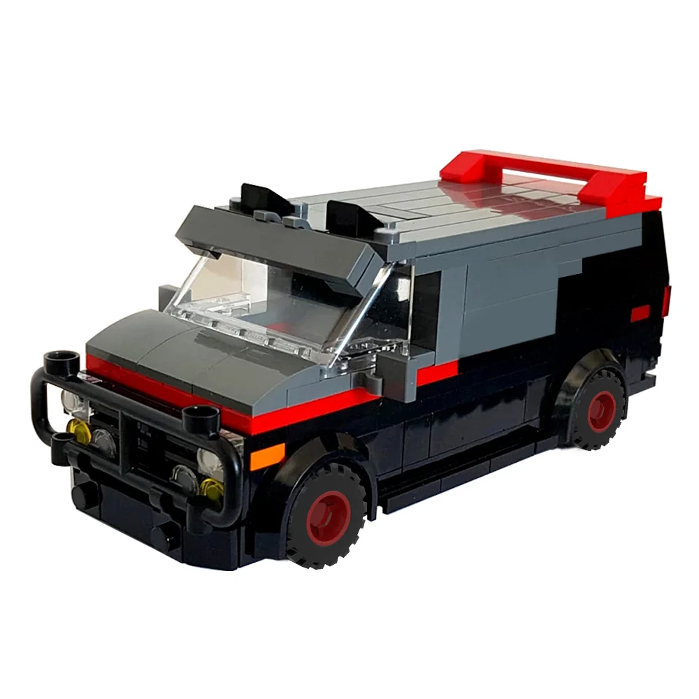 Классический TV A Team GMC Vandura Van технический автомобиль MOC 20604 SWAT команда грузовик