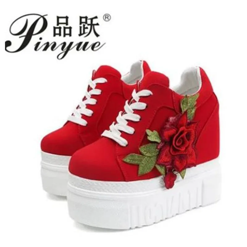 Женские туфли на высоком каблуке повседневная обувь платформе увеличивающая