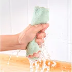 Двусторонняя салфетка для посуды, кухонное полотенце из микрофибры, трапеция для кухни, утолщенная Коралловая флисовая салфетка для очистки