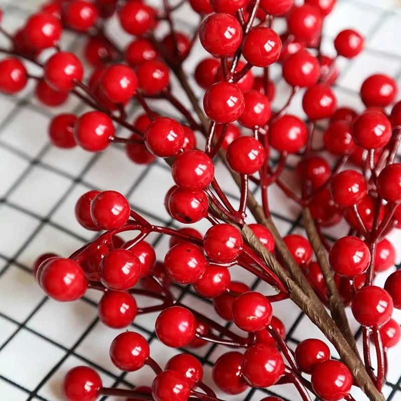 

The Most Popular High Quality Artificial Long Stem Berries Acacia Beans For Wedding Christmas Home Art Decoration