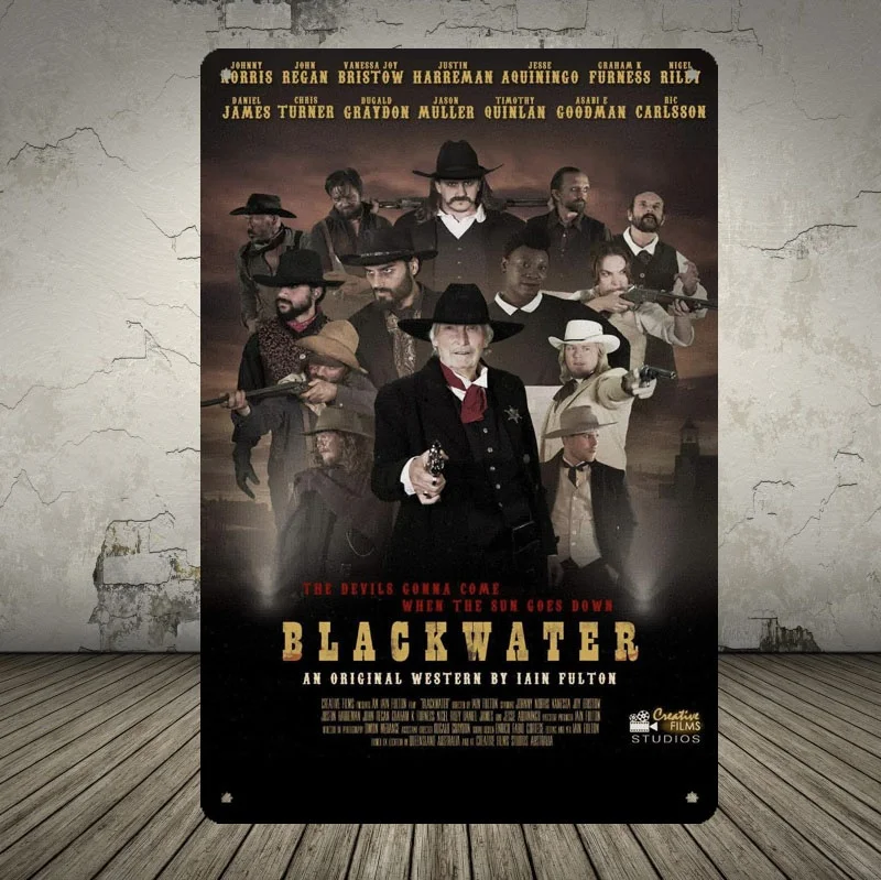 

Blackwater Locomotive Retro Metal Tin Sign Poster Plaque Bar Pub Club Cafe Home Plate For Wall Decor Art Home Decora