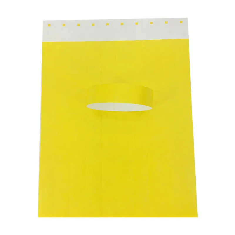 yellow 100 шт., напульсники Tyvek, 3/4 дюймов, одноразовые, водонепроницаемые, бумажные напульсники для вечеринок, игровых площадок - Цвет: yellow