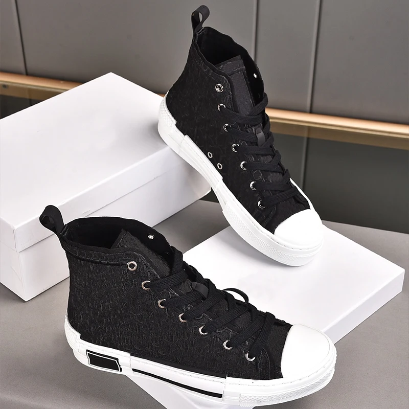 

Мужские высокие ботинки с логотипом 2021, из кожи, в коробке