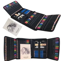 best gift 144 pcs pencil set for draw coloring pencils art kit sketch pencils set drawing pencil for artists kids art supplies
