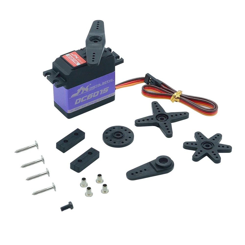 JX Servo DC6015 60 г 15 кг сердечник металлическая Шестерня цифровой сервопривод для