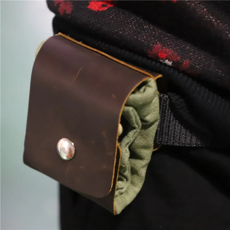 

2021 Bushcraft Bag Canvas Foraging Pouch for Hiking, Buckle Duty Tool Pouch with Drawstring for Outdoors Camping