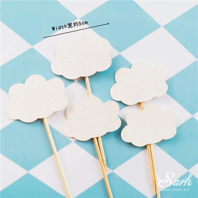 5pc clouds set Слон, белка, синий большой шар, топпер для торта, украшение на день рождения, свадебные принадлежности, детский душ, выпечка, десерт, подарок для детей, любовь - Цвет: 5pc clouds set