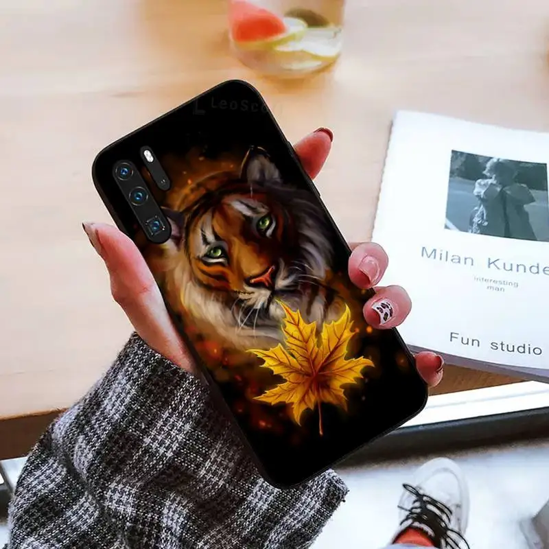 

tiger Phone Case For Huawei honor Mate mate P 10 9X 10i 20 30 40 y7 pro p smart 2019 lite