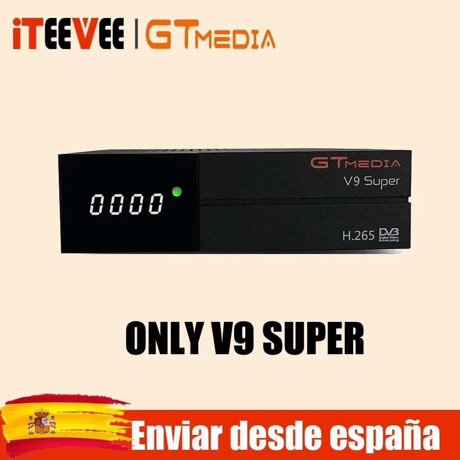 V9 SUPER GTMEDIA V8 NOVA синий спутниковый ресивер DVB S2 встроенный wifi Ethernet power vu biss ccam newcamd телеприставка Корабль из Испании - Цвет: V9 SUPER