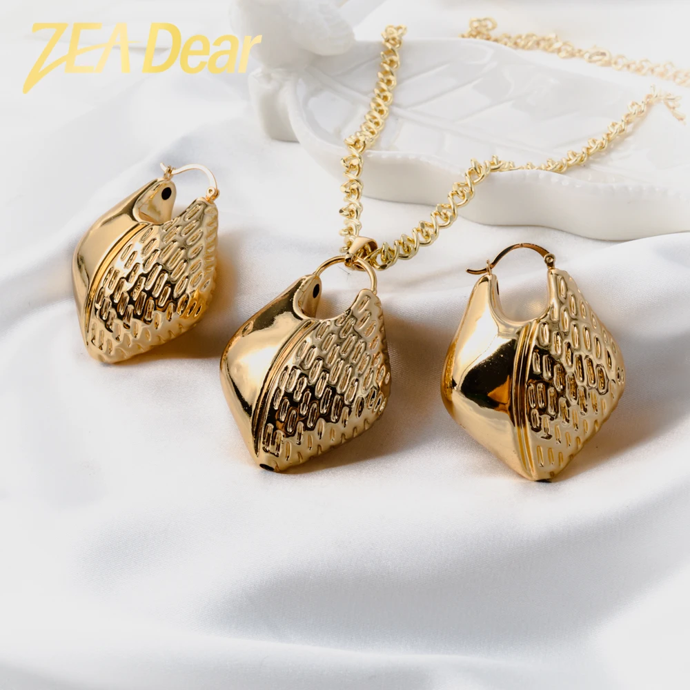 

Diana baby Jewelry Fashion African Earrings Pendent Big Sets Women Girl Large Light Style For Wedding Party Gifts Trendy Classic