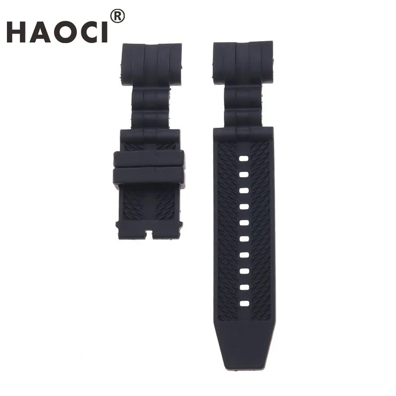 Ремешок силиконовый для мужских часов Invicta Bolt черный спортивный