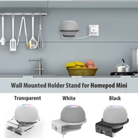 wall mount stand for homepod mini alexa echo dot 4 holder space saving speaker outlet cord management support echo dot 4 bracket