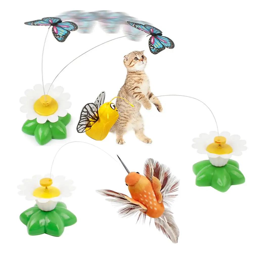 Игрушка для кошек автоматическая вращающаяся электрическая летающая птица