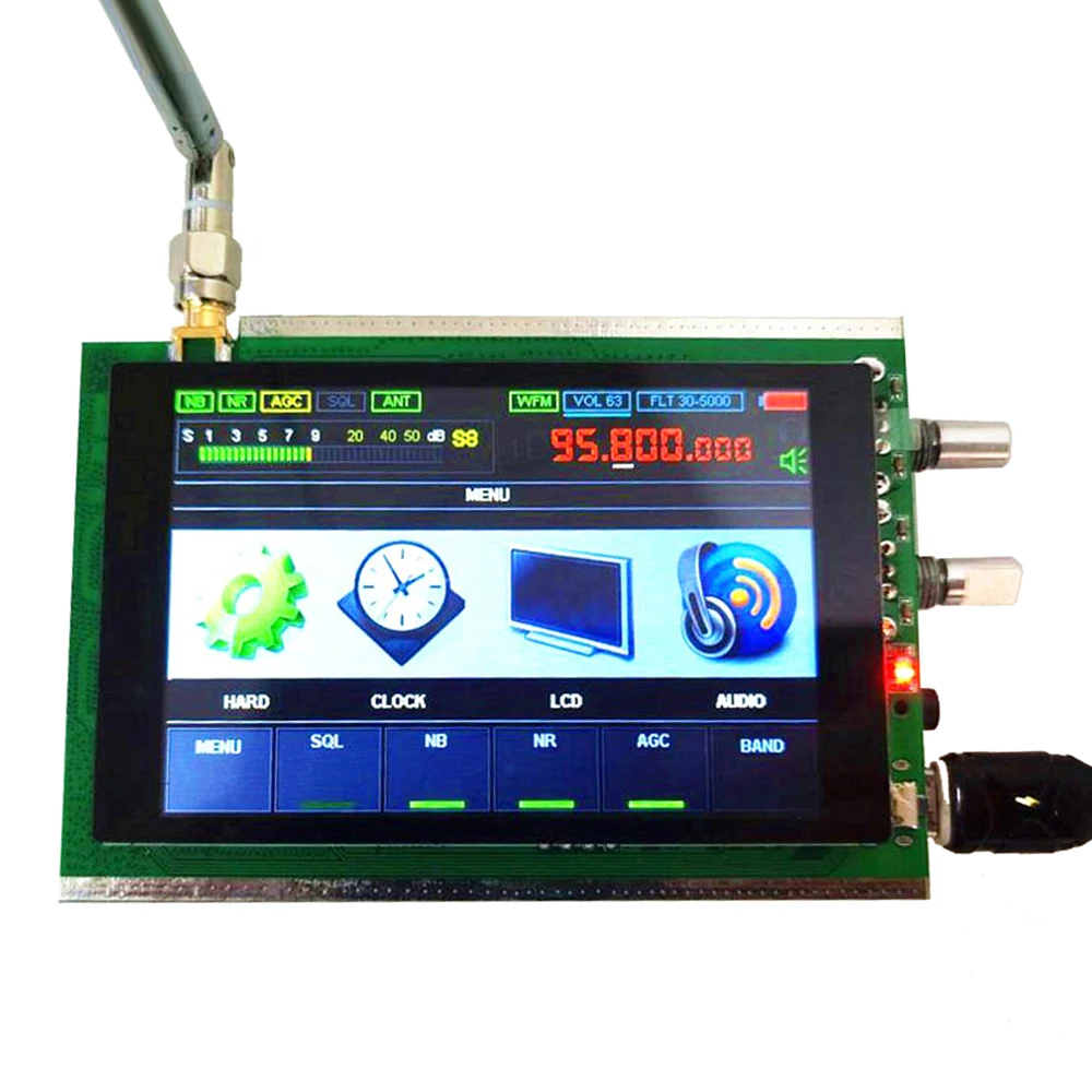 Радиоприемник STM32H742 50 кГц-200 МГц малахит SDR Malahit DSP 3 5 дюйма сенсорный экран