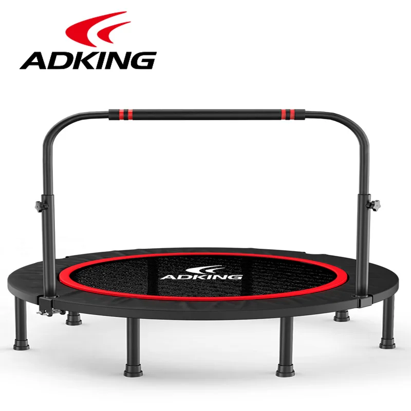 ADKING Deefielly Foldable Mini Trampoline для детей 48 '' Fitness Rebounder взрослых с регулируемой ручкой