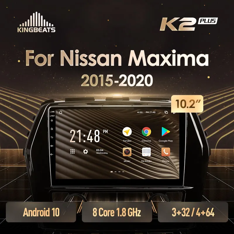 KingBeats штатное головное устройство For Nissan Maxima A36 2015 2020 GPS Android 10 автомагнитола на