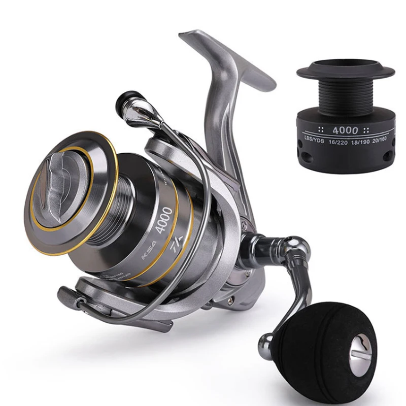 

Rotating Fishing Reel, KSA4000 Aluminum Alloy Fishing Reel Cup, Maximum Transmission Ratio 5.5:1