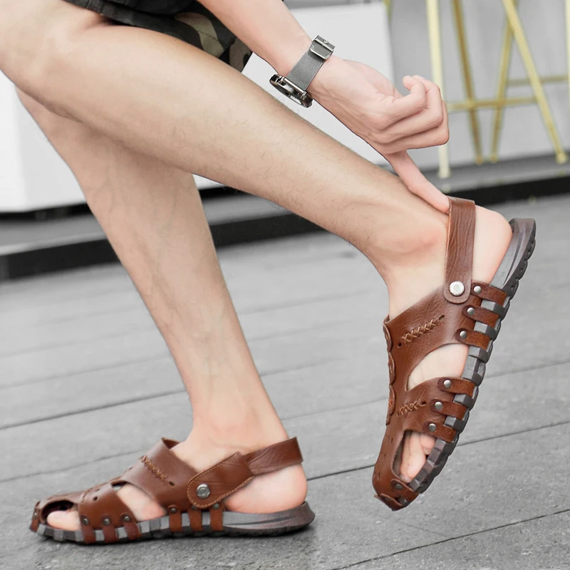 

Сандалии Sandali Da Uomo мужские пляжные уличные сандалии Romanas мужские сандалии Ete мужские летние сандалии