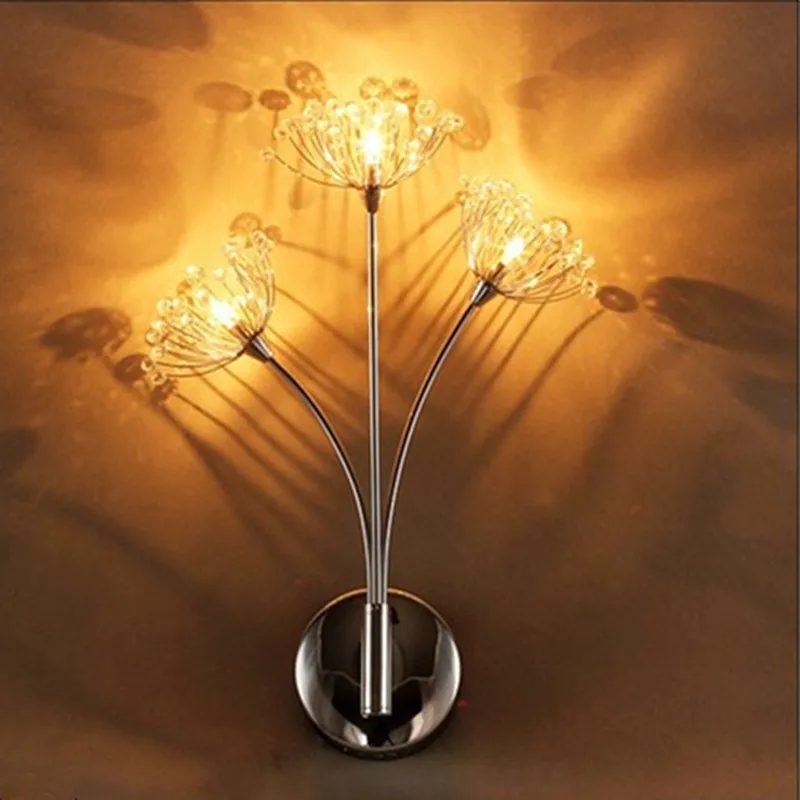 Новое поступление Светодиодный настенный хрустальный светильник для помещений