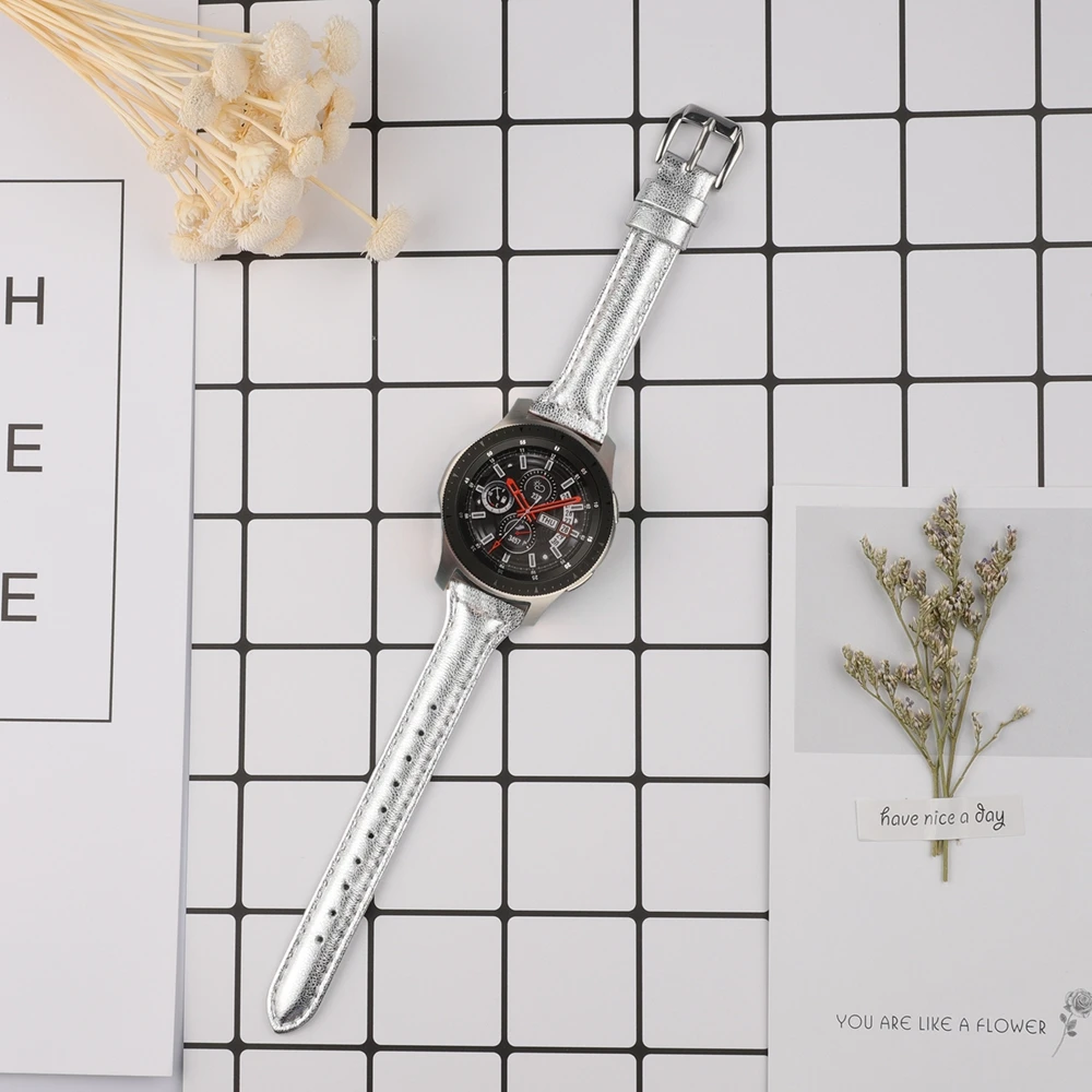 Модный кожаный ремешок для samsung Galaxy Watch 42 мм 46 мм ремешок из натуральной кожи сменный ремешок для Galaxy Watch Active2