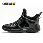 Мужские походные ботинки ONEMIX, Нескользящие зимние ботинки для женщин, горная обувь, удобные теплые уличные кроссовки для мужчин, треккинговые