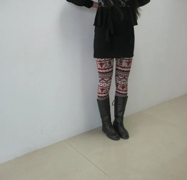 ML7558Leggings Теплые леггинсы для женщин,, женские теплые брюки, кашемировые зимние штаны, галактические леггинсы, зимние - Цвет: ML7558Leggings