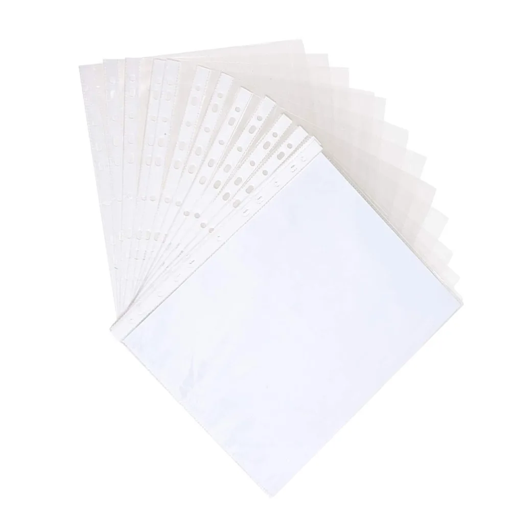 

200pcs Clear Page Protectors Loading Sheet Protectors for 11 Ring Binders