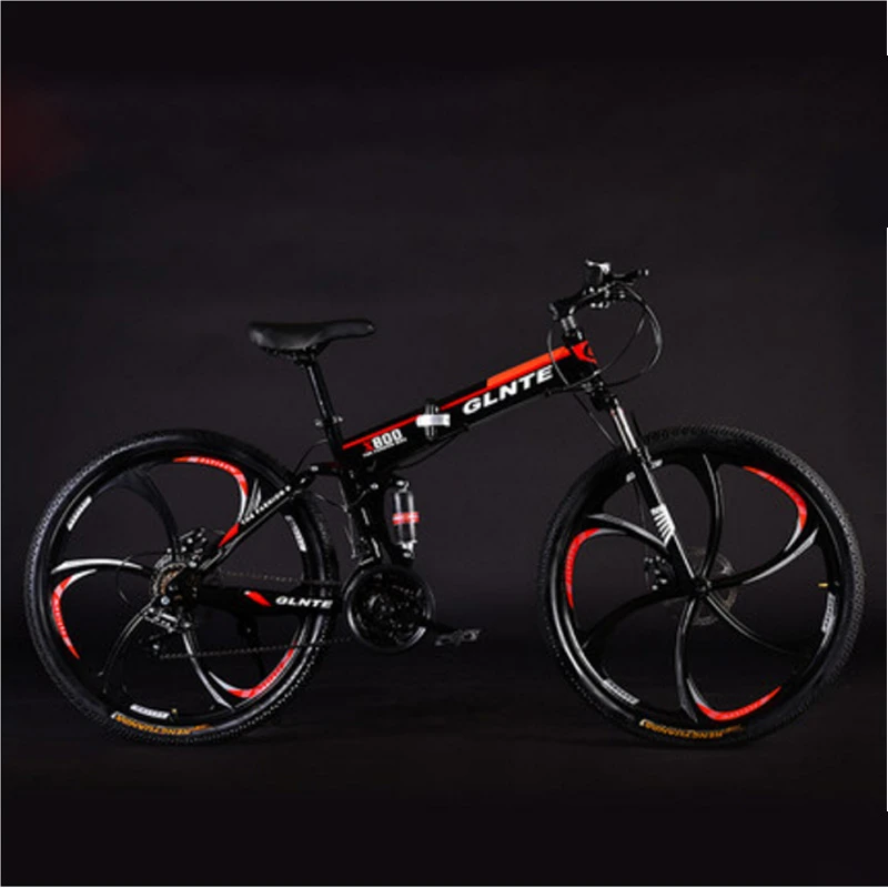 

Folding Mountain Bike 26 Inches 21 Speeds 24 Speeds 27 Speeds Six Knife Wheel Double Disc Brake Adult Cross Country