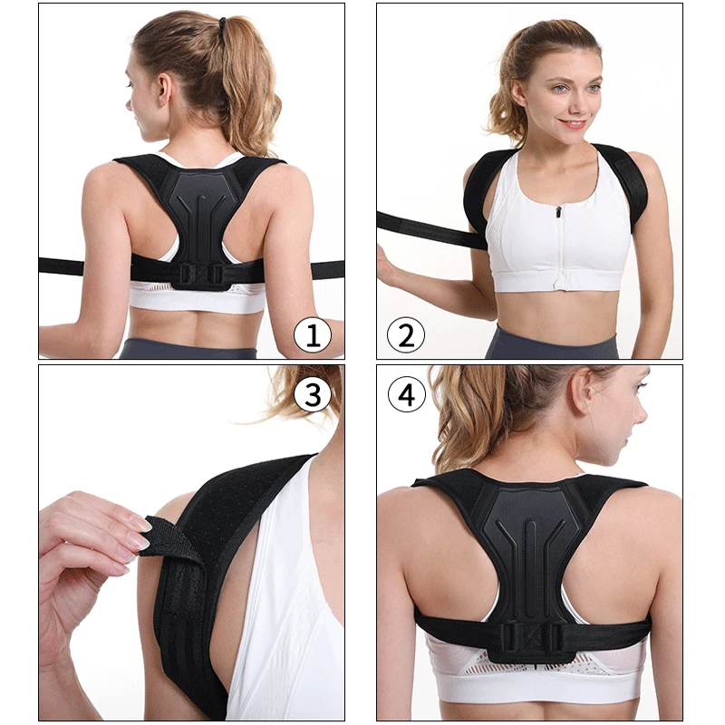

Adjustable Back Shoulder Correction Brace Belt for Women Men Back Support Posture Corrector Fitness Equipment