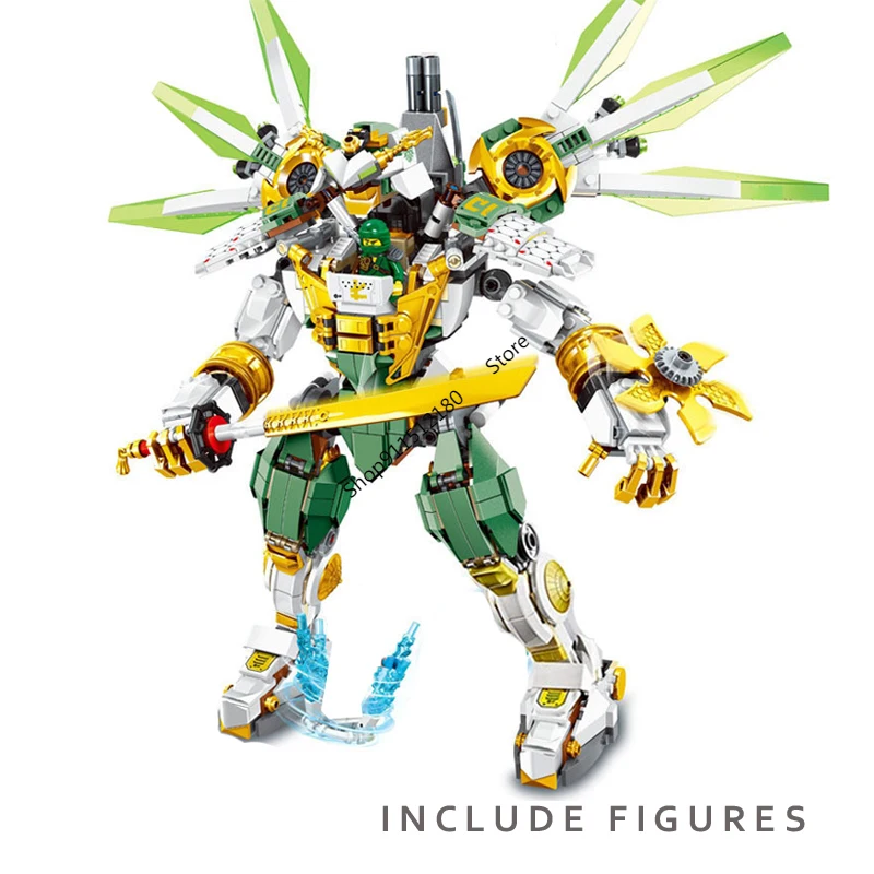 

929pcs New Lloyd Titan Mech Mech Building Blocks With Figures Compatible 70676 DIY Educational Toys For Children