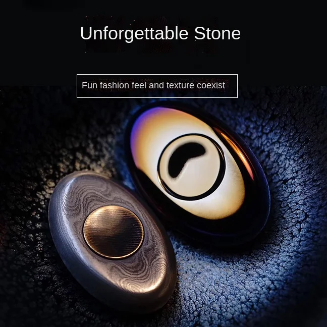 

triangle worry free stone fingertip gyro CNC integrated feel comfortable EDC adult decompression toy