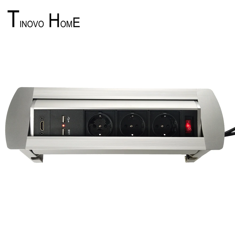 High end настольная розетка/ручной флип алюминиевая розетка/USB зарядка 3 bit
