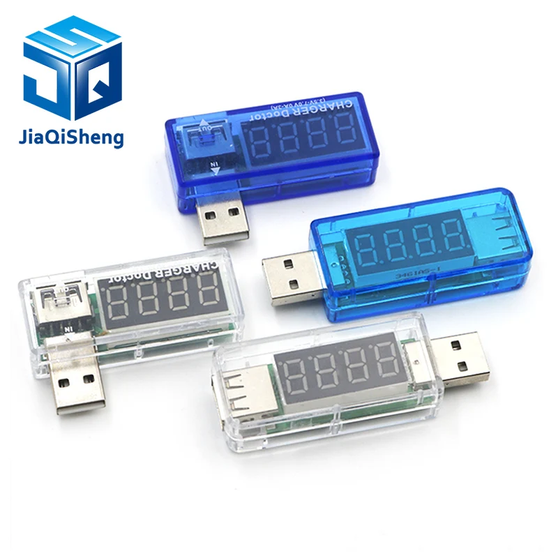 Цифровой USB тестер напряжения измеритель и силы тока для мобильного телефона с